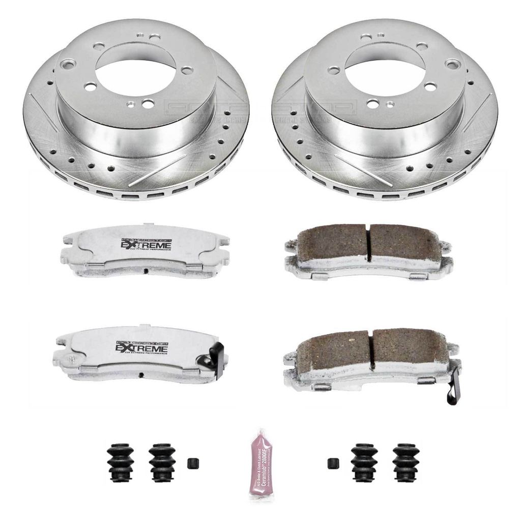 Z26 Drilled and Slotted Brake Rotors and Pads Kit