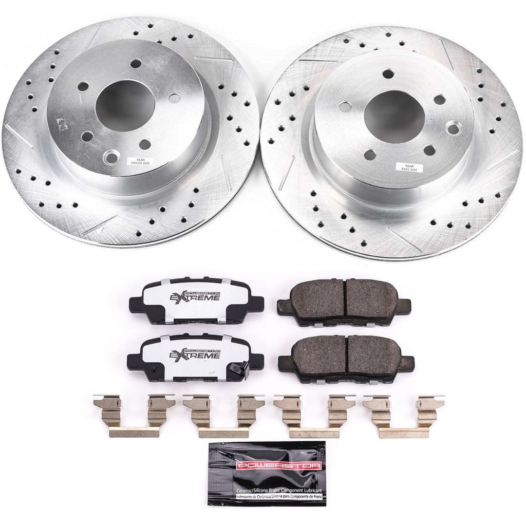 Z26 Drilled and Slotted Brake Rotors and Pads Kit