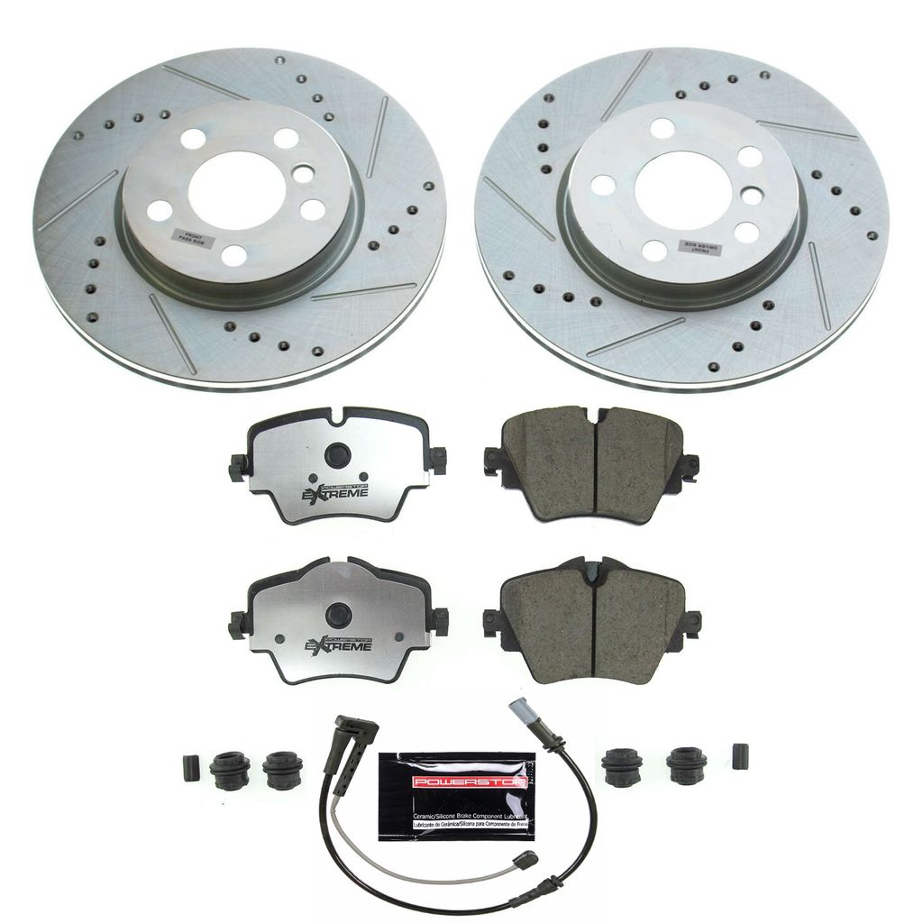 PowerStop K8323-26 - Z26 Drilled and Slotted Brake Rotors and Pads Kit