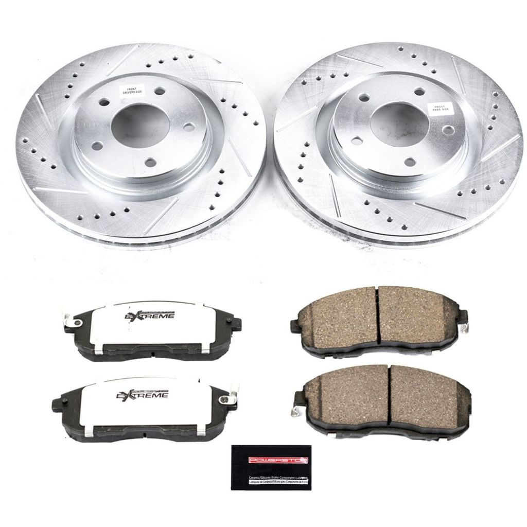 Z26 Drilled and Slotted Brake Rotors and Pads Kit