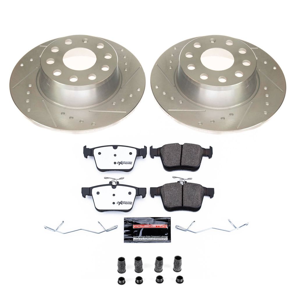 PowerStop K8337-26 - Z26 Drilled and Slotted Brake Rotors and Pads Kit