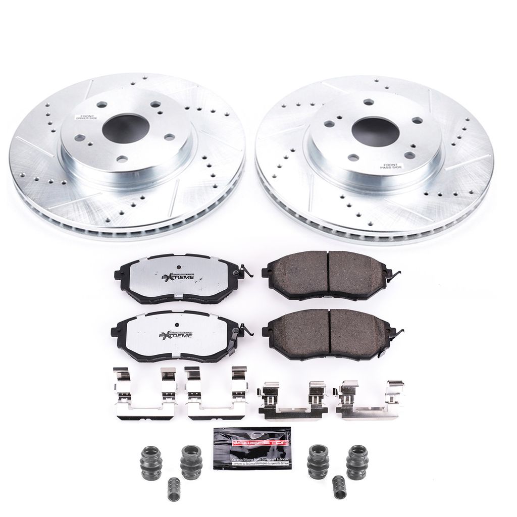 Z26 Drilled and Slotted Brake Rotors and Pads Kit