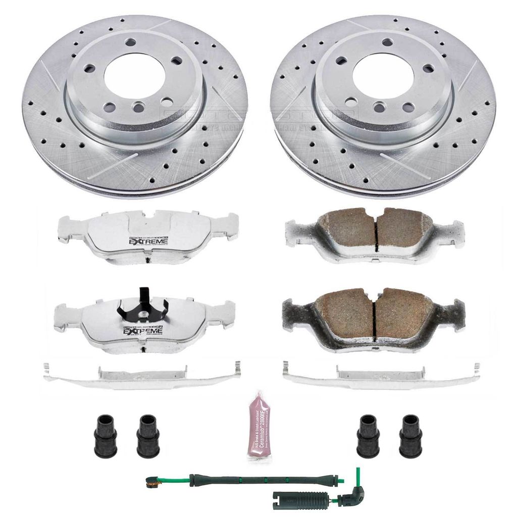PowerStop K868-26 - Z26 Drilled and Slotted Brake Rotors and Pads Kit