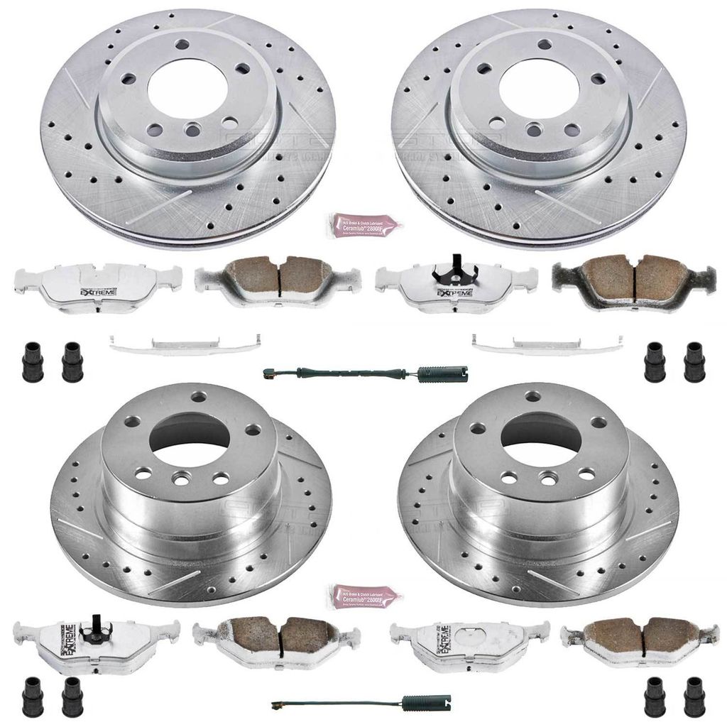 PowerStop K870-26 - Z26 Drilled and Slotted Brake Rotors and Pads Kit