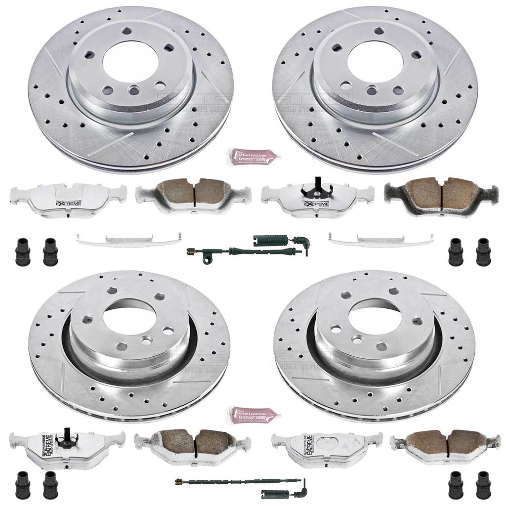 PowerStop K871-26 - Z26 Drilled and Slotted Brake Rotors and Pads Kit
