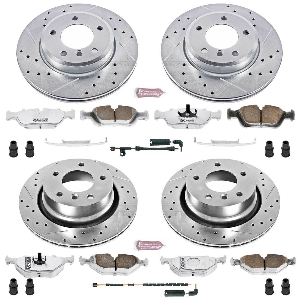 PowerStop K873-26 - Z26 Drilled and Slotted Brake Rotors and Pads Kit