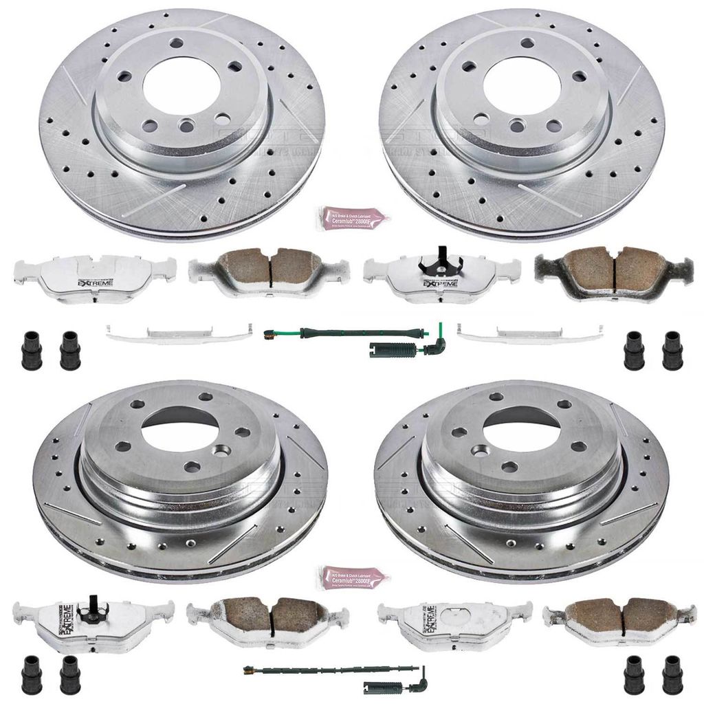 PowerStop K874-26 - Z26 Drilled and Slotted Brake Rotors and Pads Kit