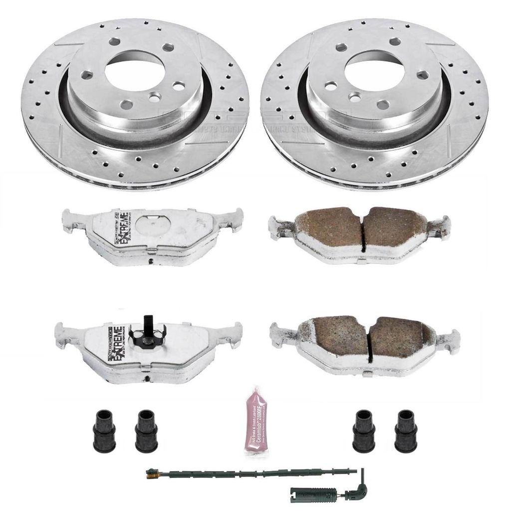 Z26 Drilled and Slotted Brake Rotors and Pads Kit
