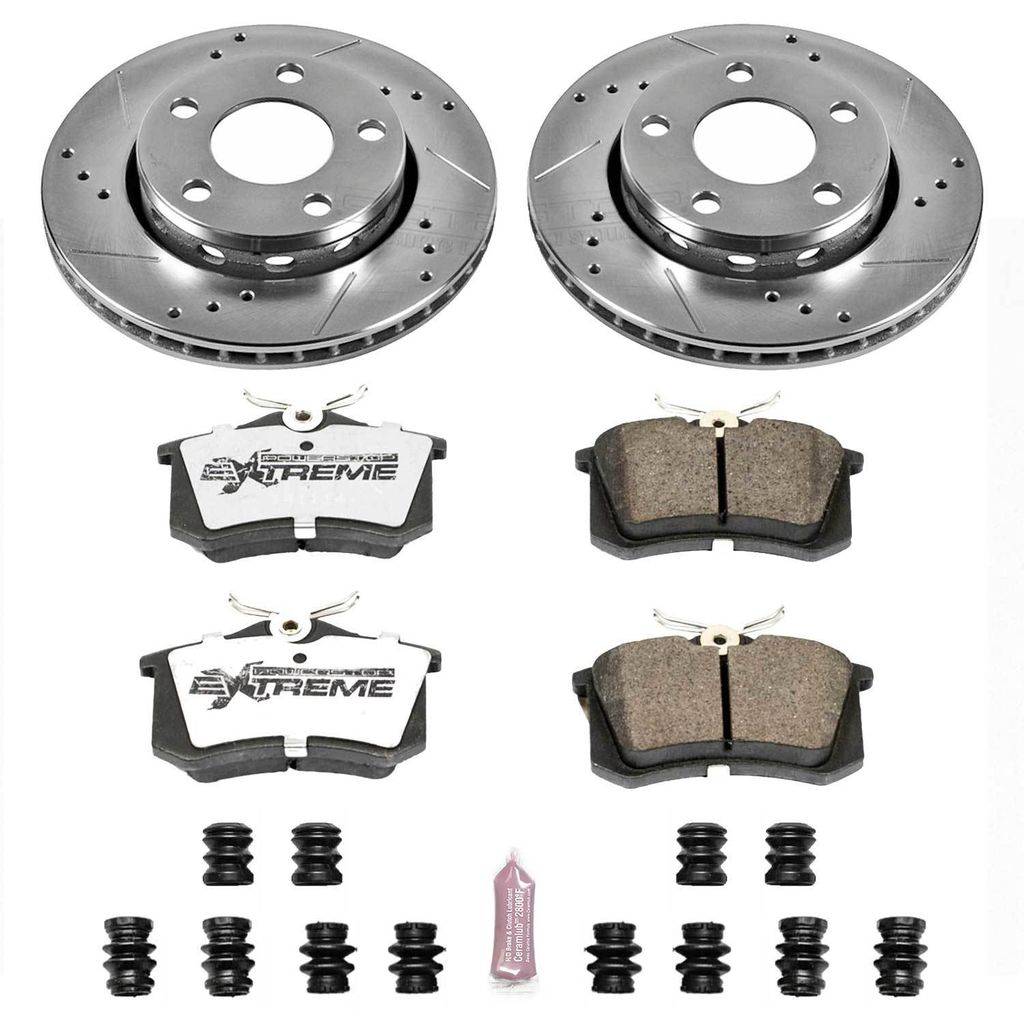 PowerStop K894-26 - Z26 Drilled and Slotted Brake Rotors and Pads Kit