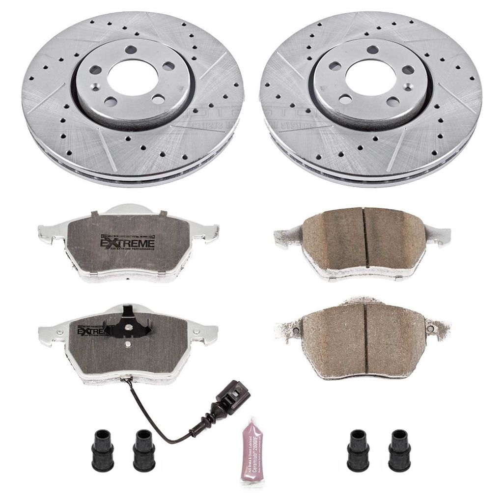 PowerStop K898-26 - Z26 Drilled and Slotted Brake Rotors and Pads Kit