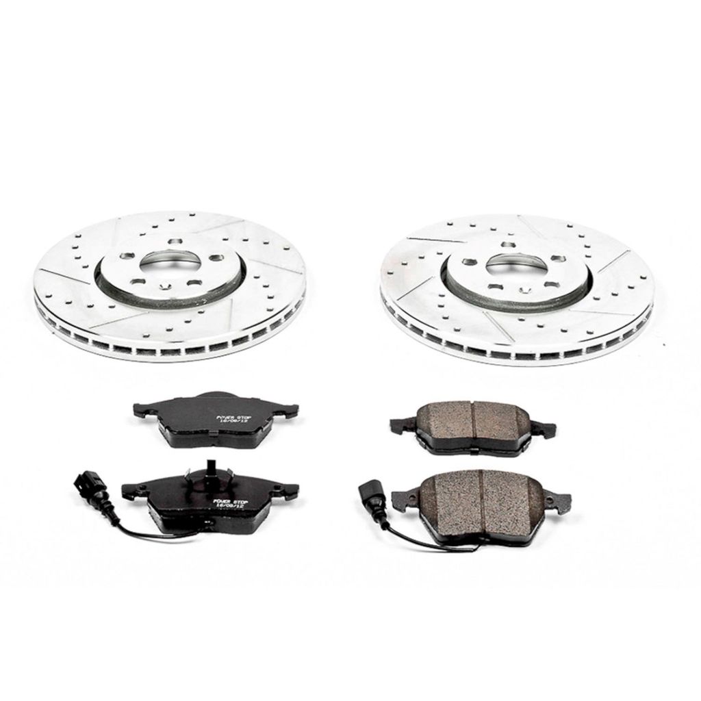 PowerStop K898 - Z23 Drilled and Slotted Brake Rotors and Pads Kit