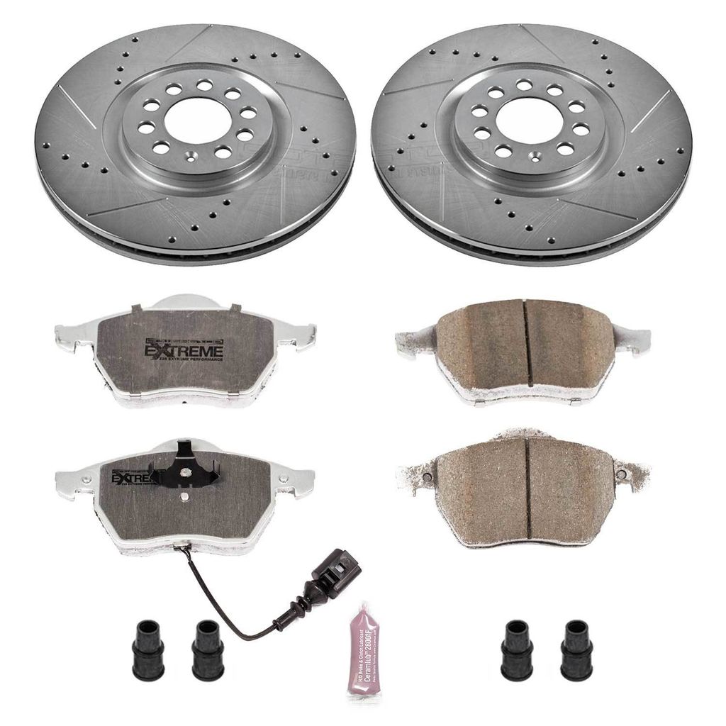 PowerStop K914-26 - Z26 Drilled and Slotted Brake Rotors and Pads Kit