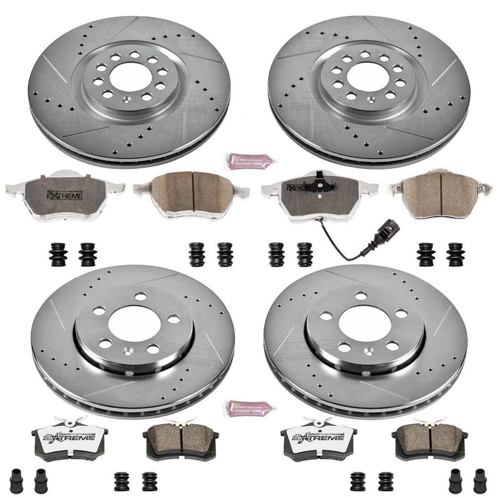 PowerStop K916-26 - Z26 Drilled and Slotted Brake Rotors and Pads Kit