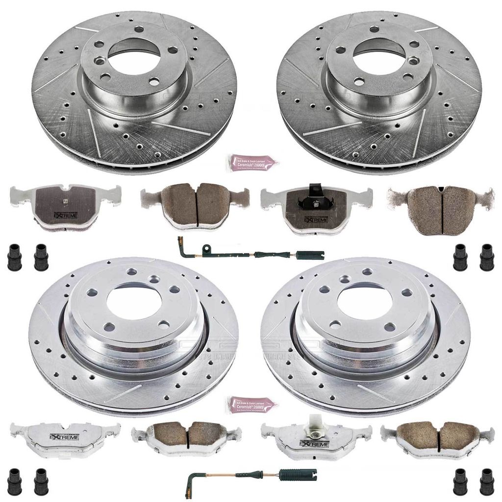 PowerStop K945-26 - Z26 Drilled and Slotted Brake Rotors and Pads Kit