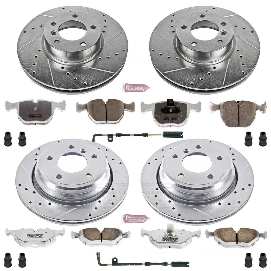 PowerStop K946-26 - Z26 Drilled and Slotted Brake Rotors and Pads Kit