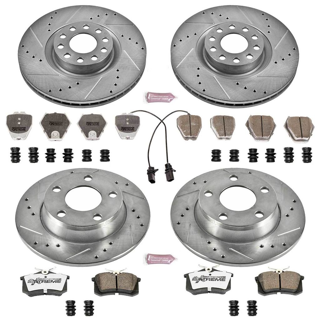 PowerStop K950-26 - Z26 Drilled and Slotted Brake Rotors and Pads Kit