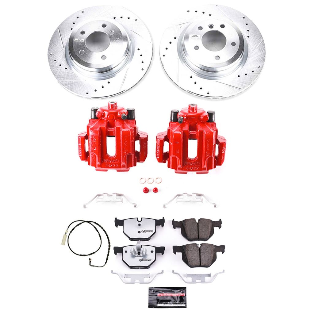 PowerStop KC045-26 - Z26 Drilled and Slotted Brake Pad, Rotor, and Caliper Kit