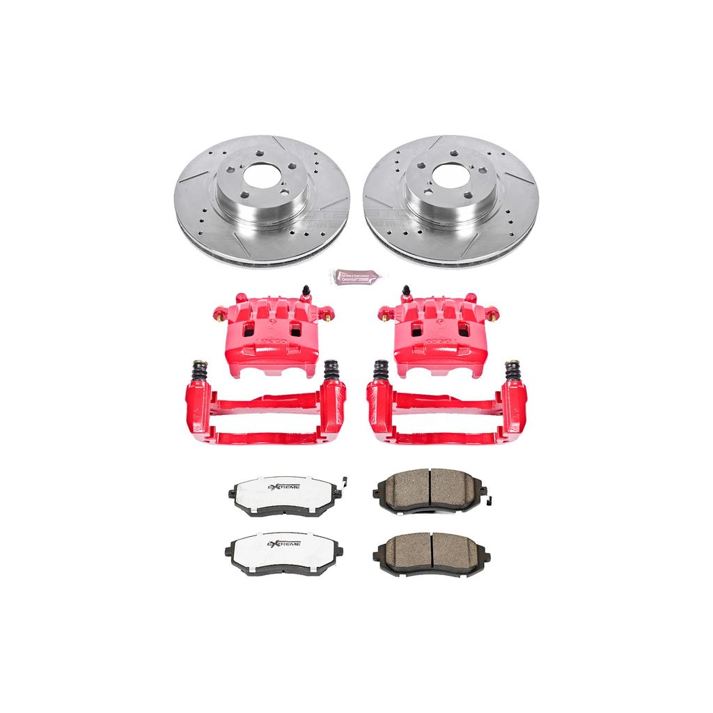 Z26 Drilled and Slotted Brake Pad, Rotor, and Caliper Kit