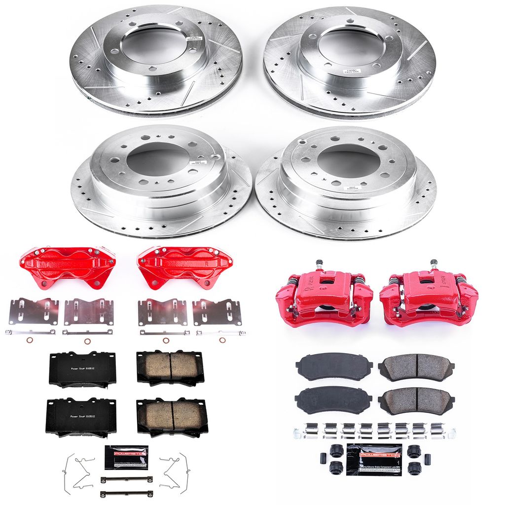 PowerStop KC1133 - Z23 Drilled and Slotted Brake Pad, Rotor, and Caliper Kit