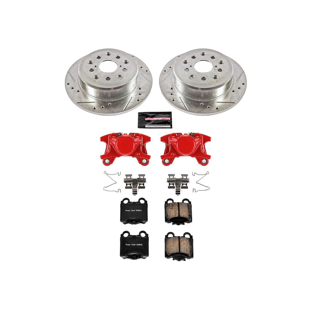 Z23 Drilled and Slotted Brake Pad, Rotor, and Caliper Kit
