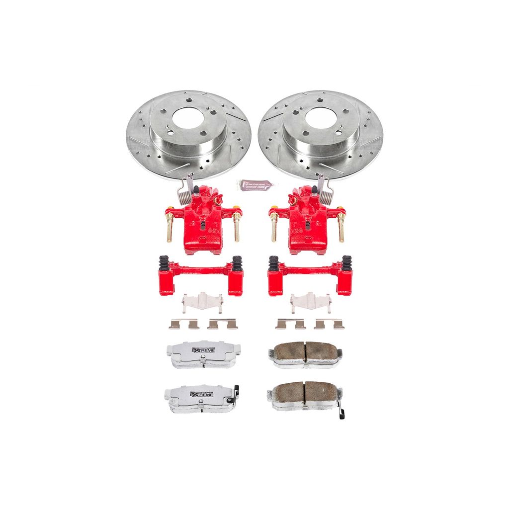 Z26 Drilled and Slotted Brake Pad, Rotor, and Caliper Kit