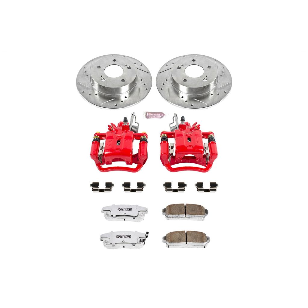 Z26 Drilled and Slotted Brake Pad, Rotor, and Caliper Kit
