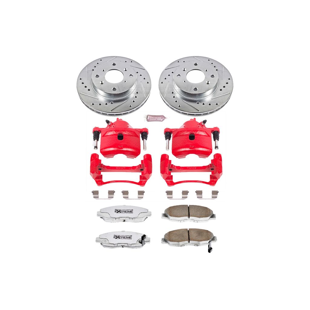 PowerStop KC1239A-26 - Z26 Drilled and Slotted Brake Pad, Rotor, and Caliper Kit