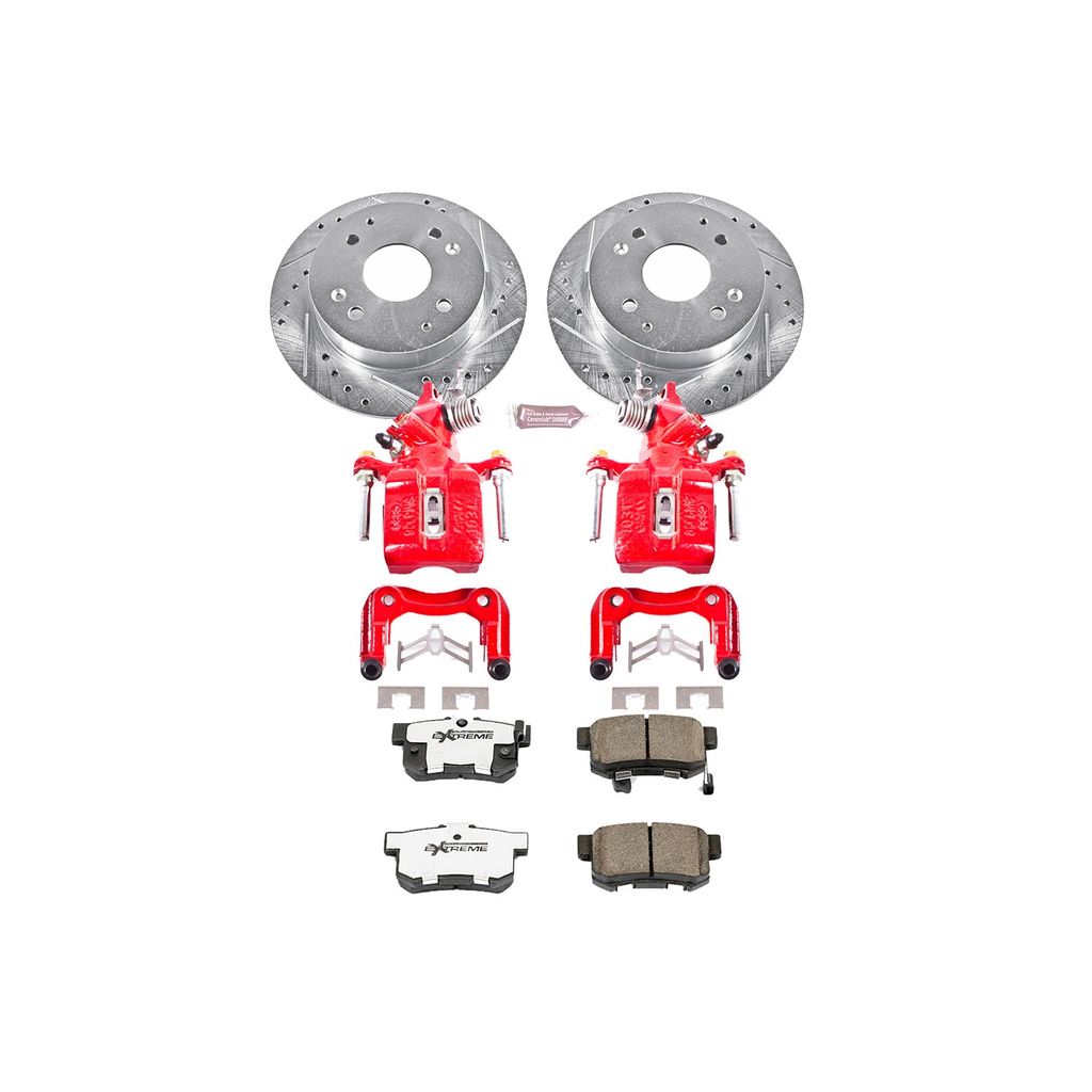 Z26 Drilled and Slotted Brake Pad, Rotor, and Caliper Kit