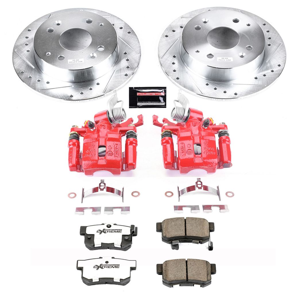 PowerStop KC1244B-26 - Z26 Drilled and Slotted Brake Pad, Rotor, and Caliper Kit