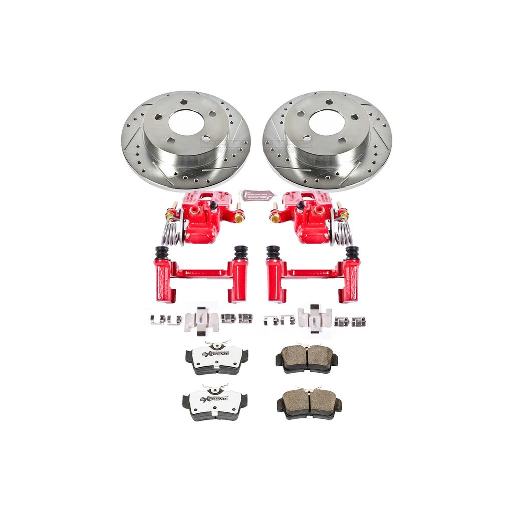 Z26 Drilled and Slotted Brake Pad, Rotor, and Caliper Kit