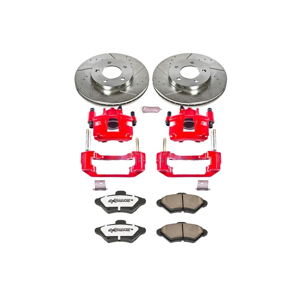 PowerStop KC1325-26 - Z26 Drilled and Slotted Brake Pad, Rotor, and Caliper Kit