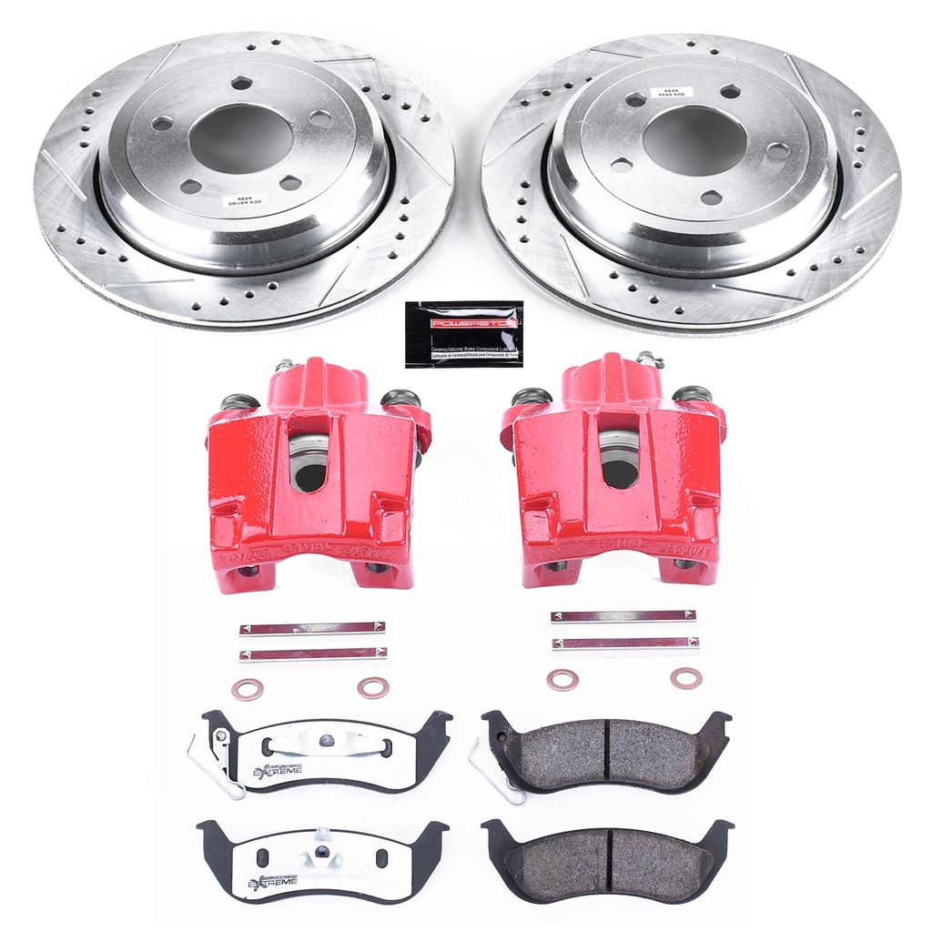Z26 Drilled and Slotted Brake Pad, Rotor, and Caliper Kit