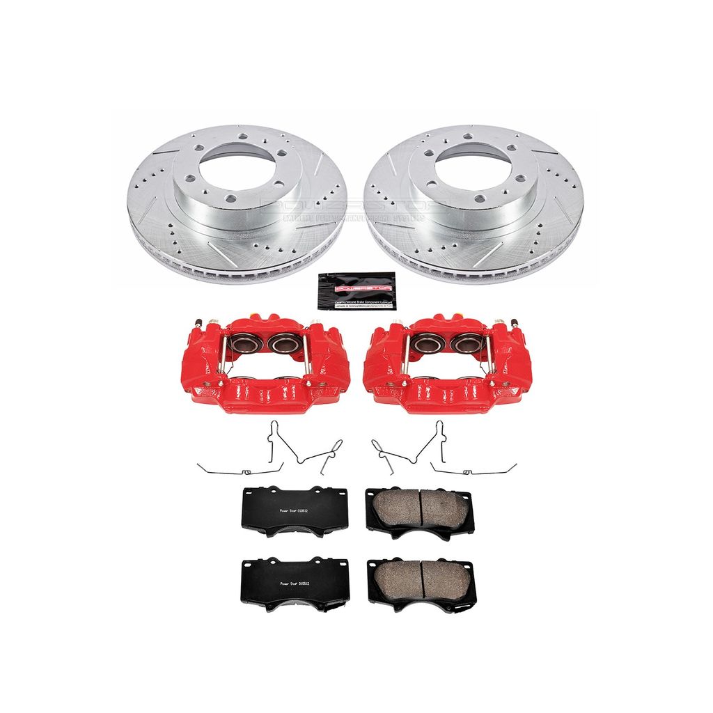 Z23 Drilled and Slotted Brake Pad, Rotor, and Caliper Kit