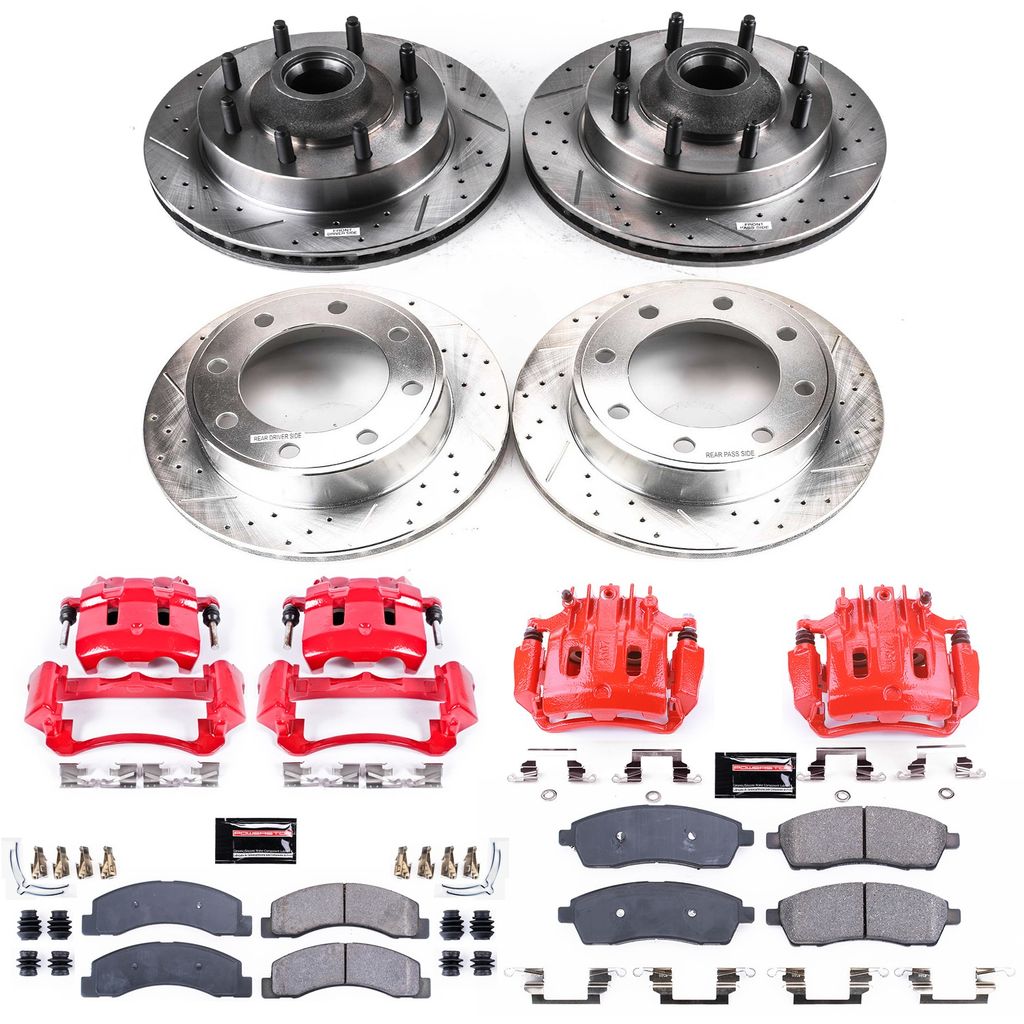 PowerStop KC1393 - Z23 Drilled and Slotted Brake Pad, Rotor, and Caliper Kit