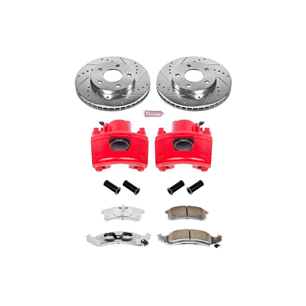 Z26 Drilled and Slotted Brake Pad, Rotor, and Caliper Kit