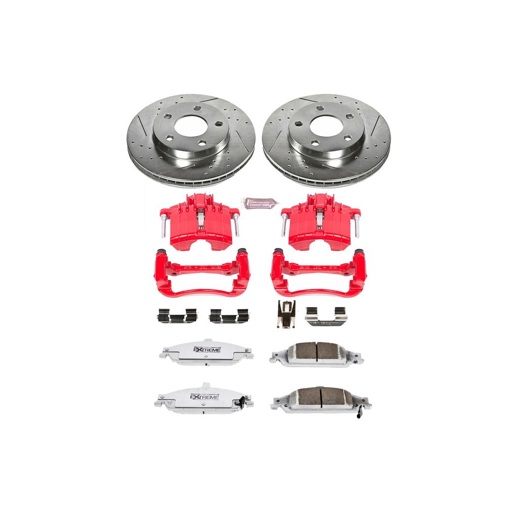 Z26 Drilled and Slotted Brake Pad, Rotor, and Caliper Kit