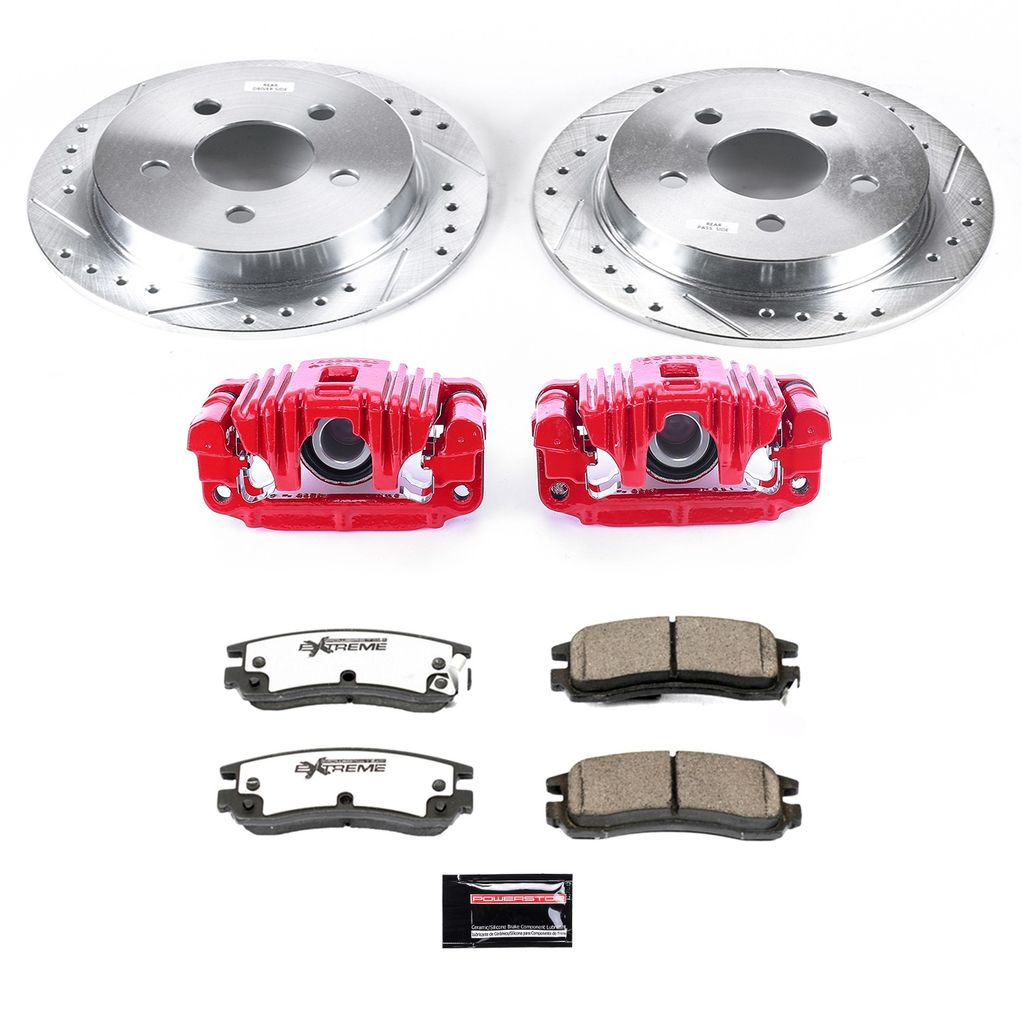Z26 Drilled and Slotted Brake Pad, Rotor, and Caliper Kit