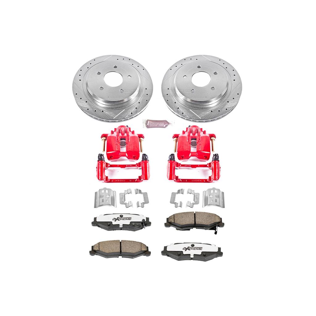 Z26 Drilled and Slotted Brake Pad, Rotor, and Caliper Kit