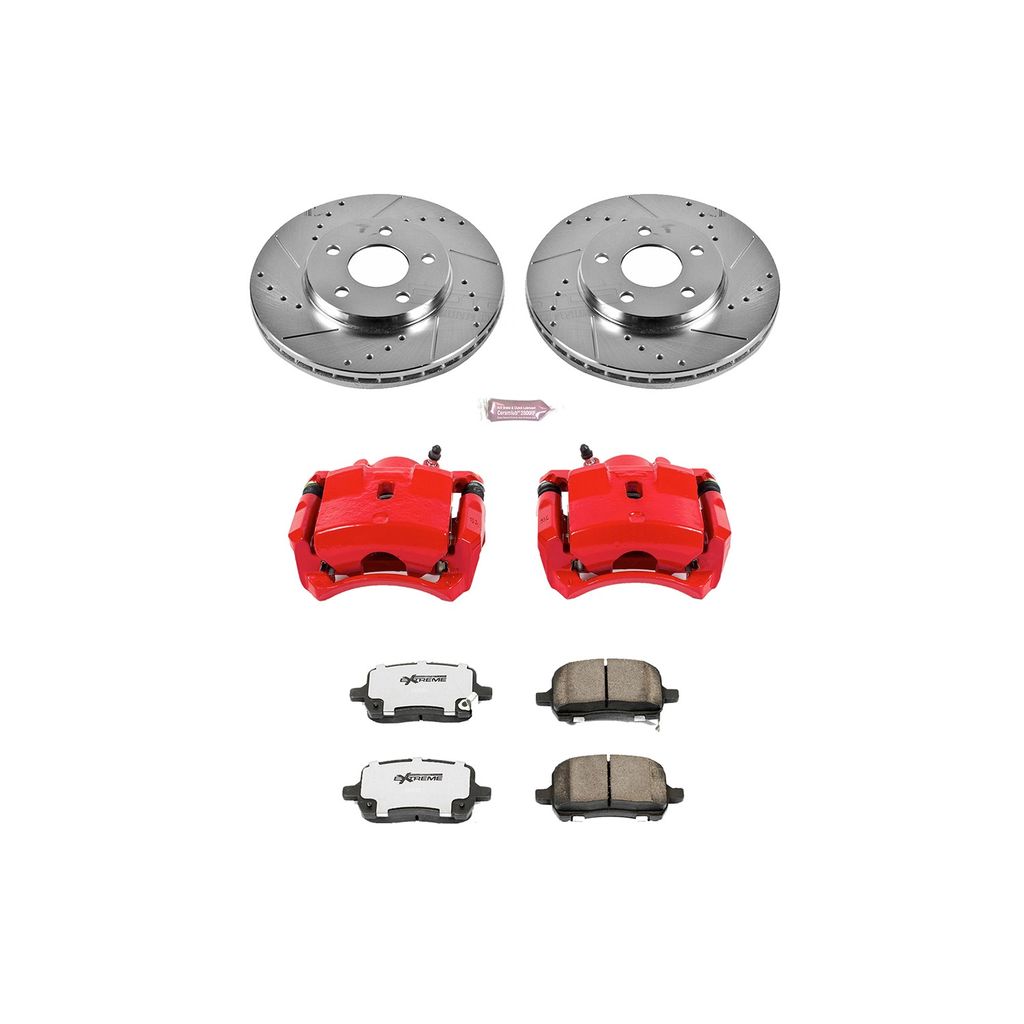 PowerStop KC1617-26 - Z26 Drilled and Slotted Brake Pad, Rotor, and Caliper Kit