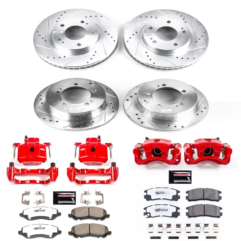 PowerStop KC1683-26 - Z26 Drilled and Slotted Brake Pad, Rotor, and Caliper Kit