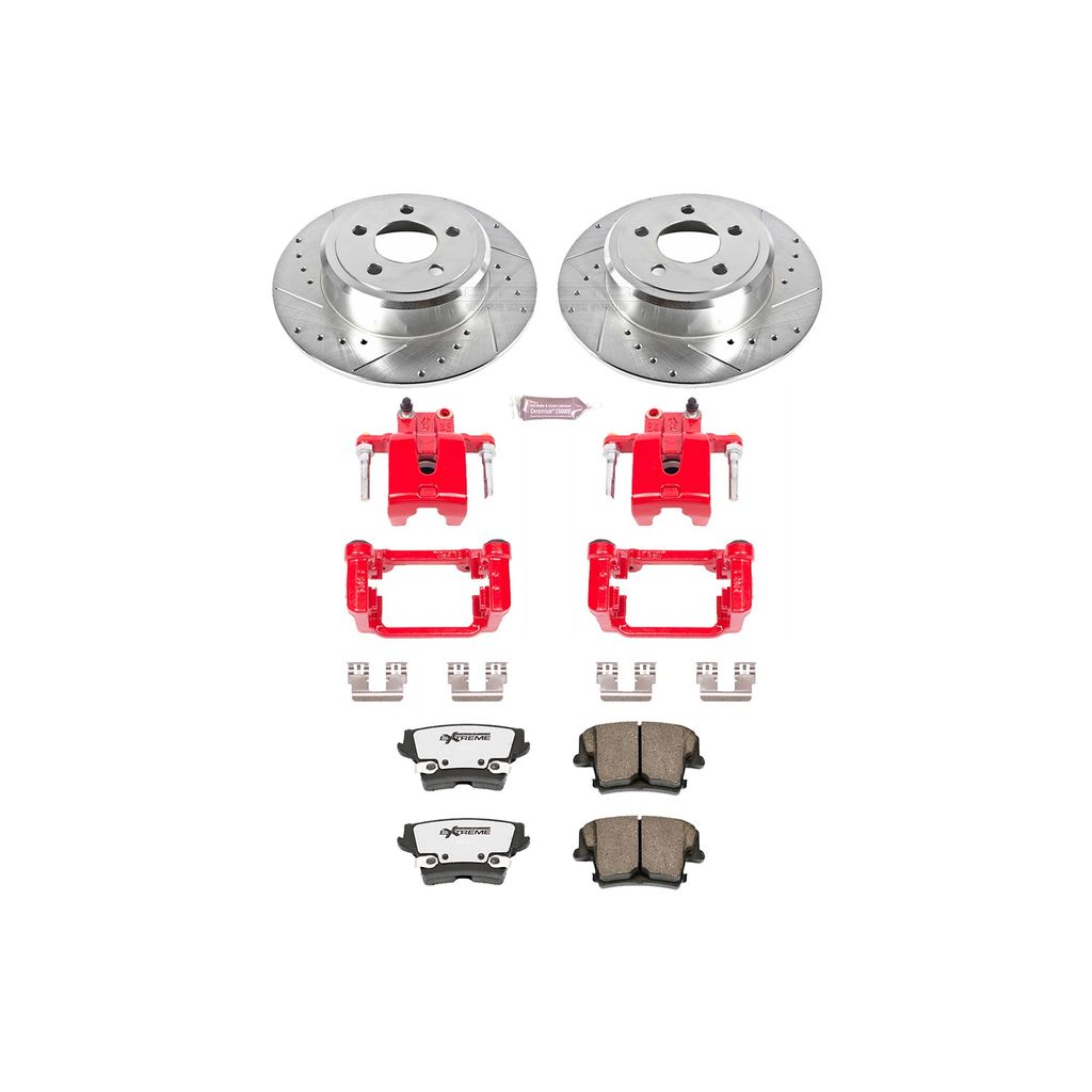 PowerStop KC1719-26 - Z26 Drilled and Slotted Brake Pad, Rotor, and Caliper Kit