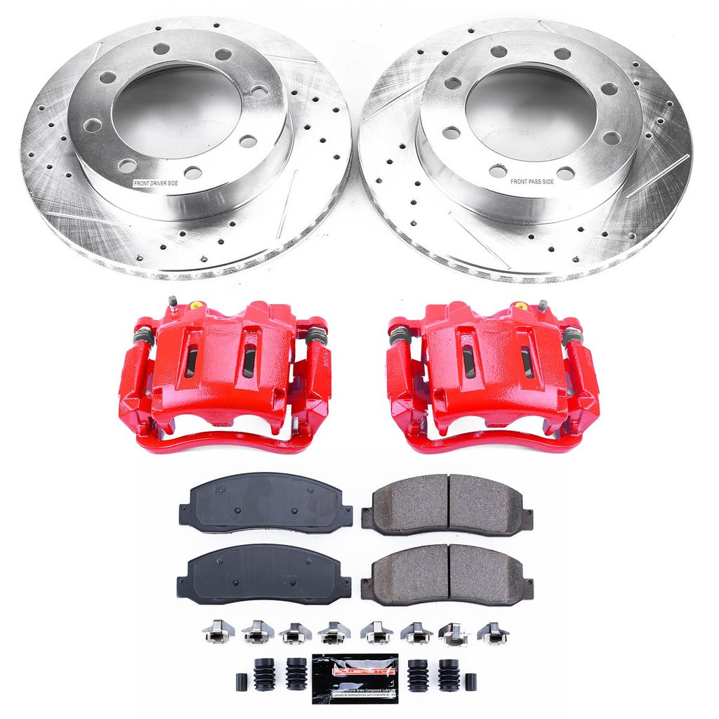 Z23 Drilled and Slotted Brake Pad, Rotor, and Caliper Kit