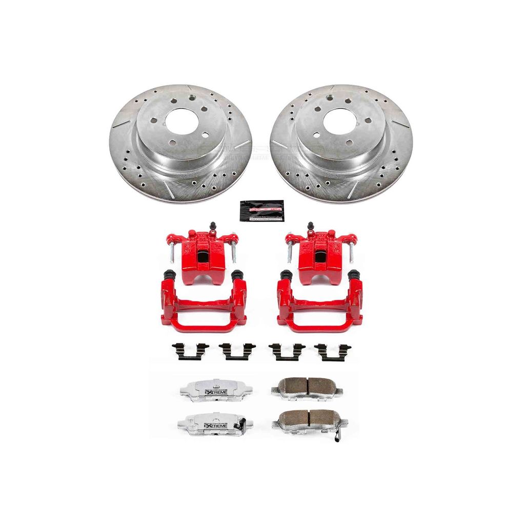 Z26 Drilled and Slotted Brake Pad, Rotor, and Caliper Kit