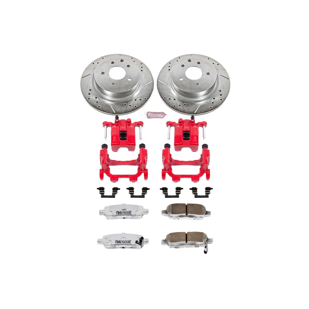 Z26 Drilled and Slotted Brake Pad, Rotor, and Caliper Kit