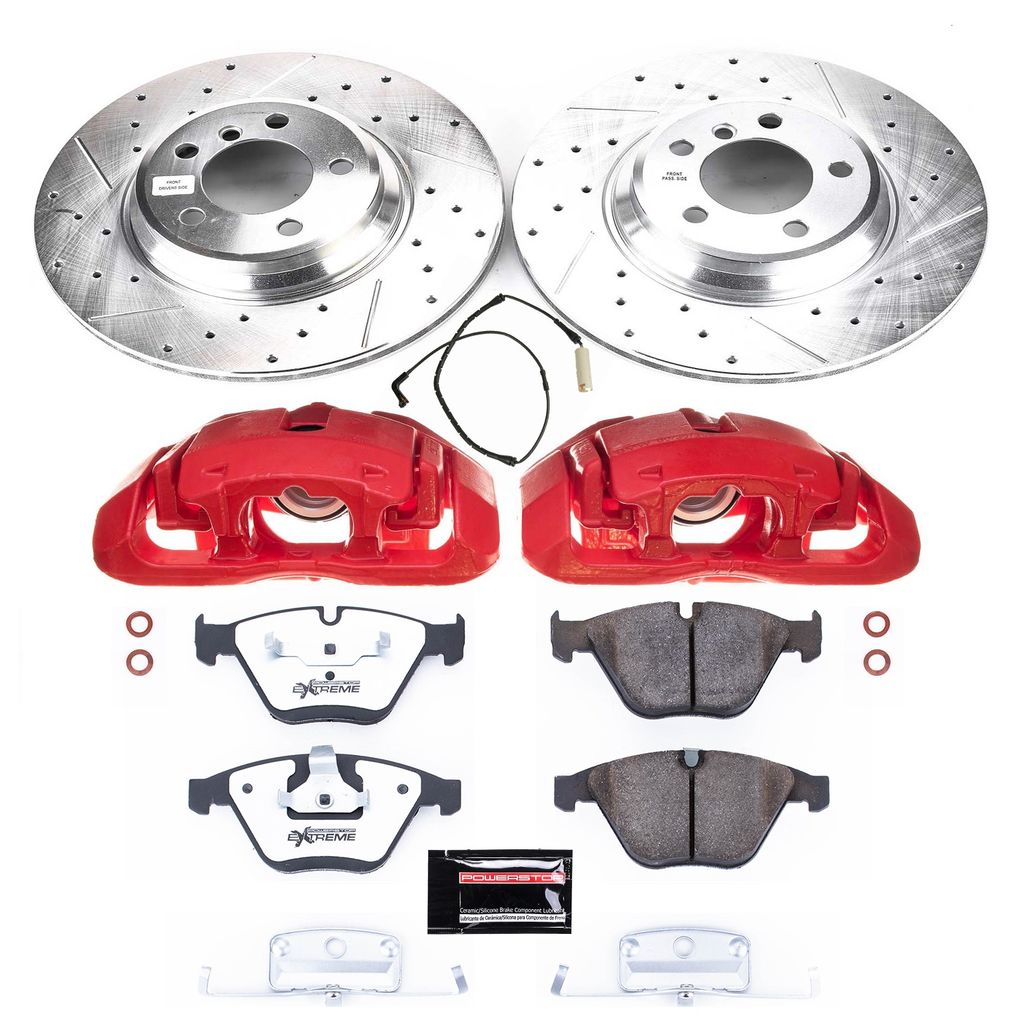 PowerStop KC2054-26 - Z26 Drilled and Slotted Brake Pad, Rotor, and Caliper Kit
