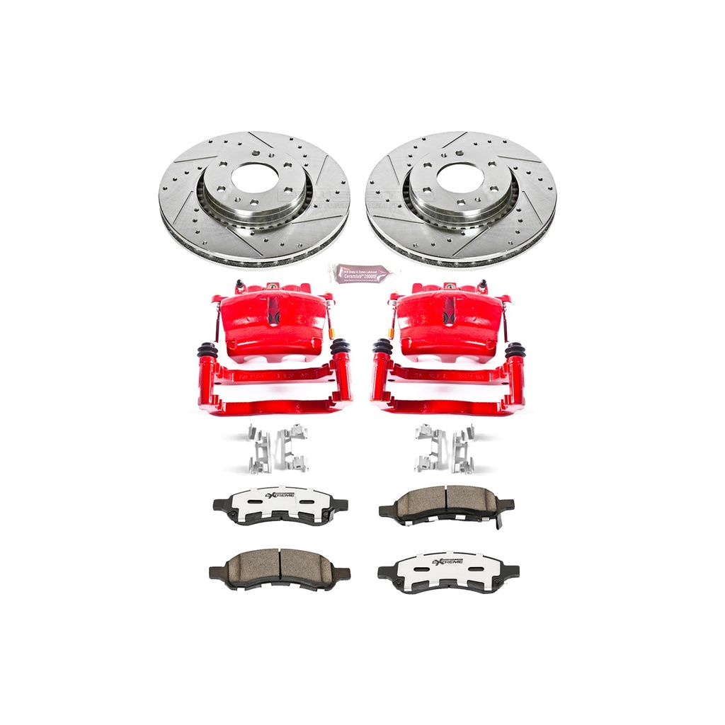 Z26 Drilled and Slotted Brake Pad, Rotor, and Caliper Kit