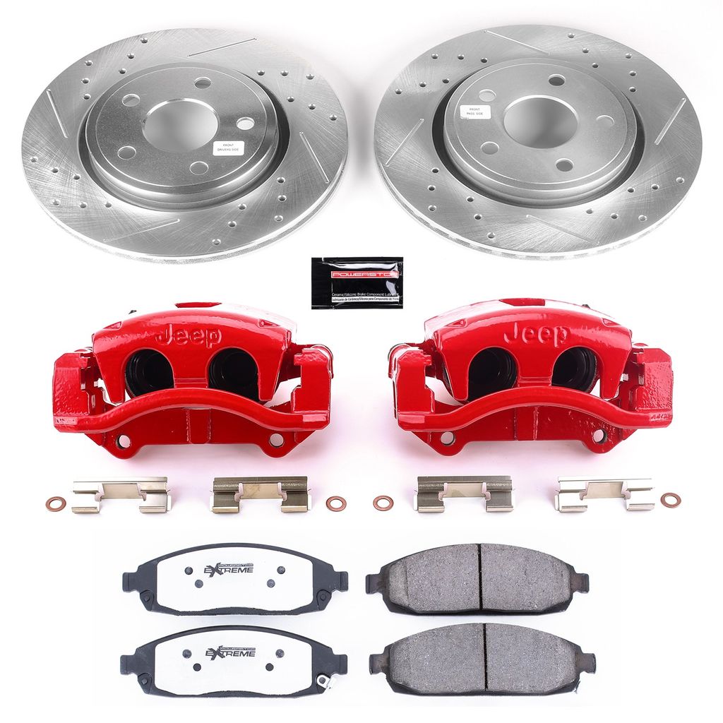 PowerStop KC2219A-26 - Z26 Drilled and Slotted Brake Pad, Rotor, and Caliper Kit