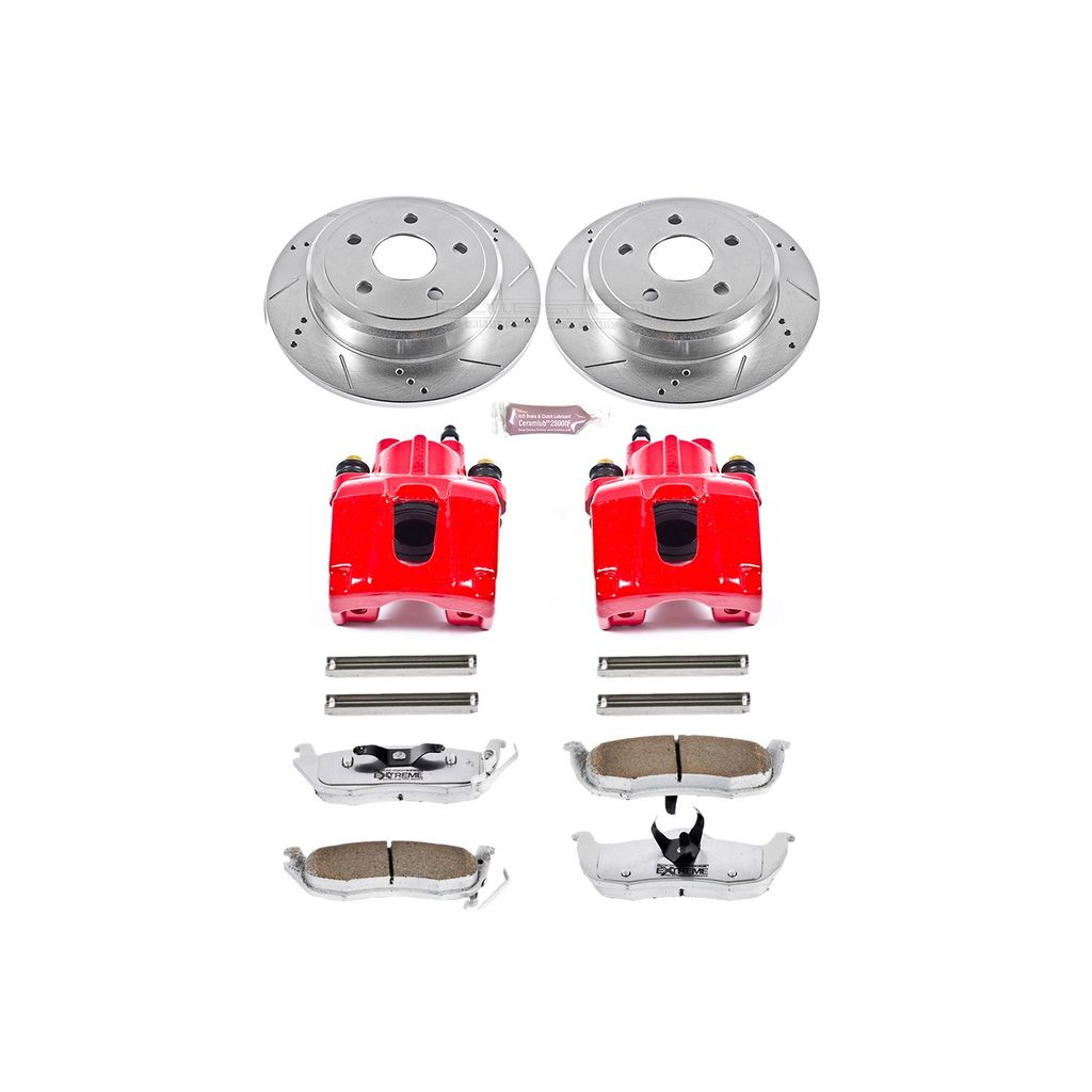 Z26 Drilled and Slotted Brake Pad, Rotor, and Caliper Kit