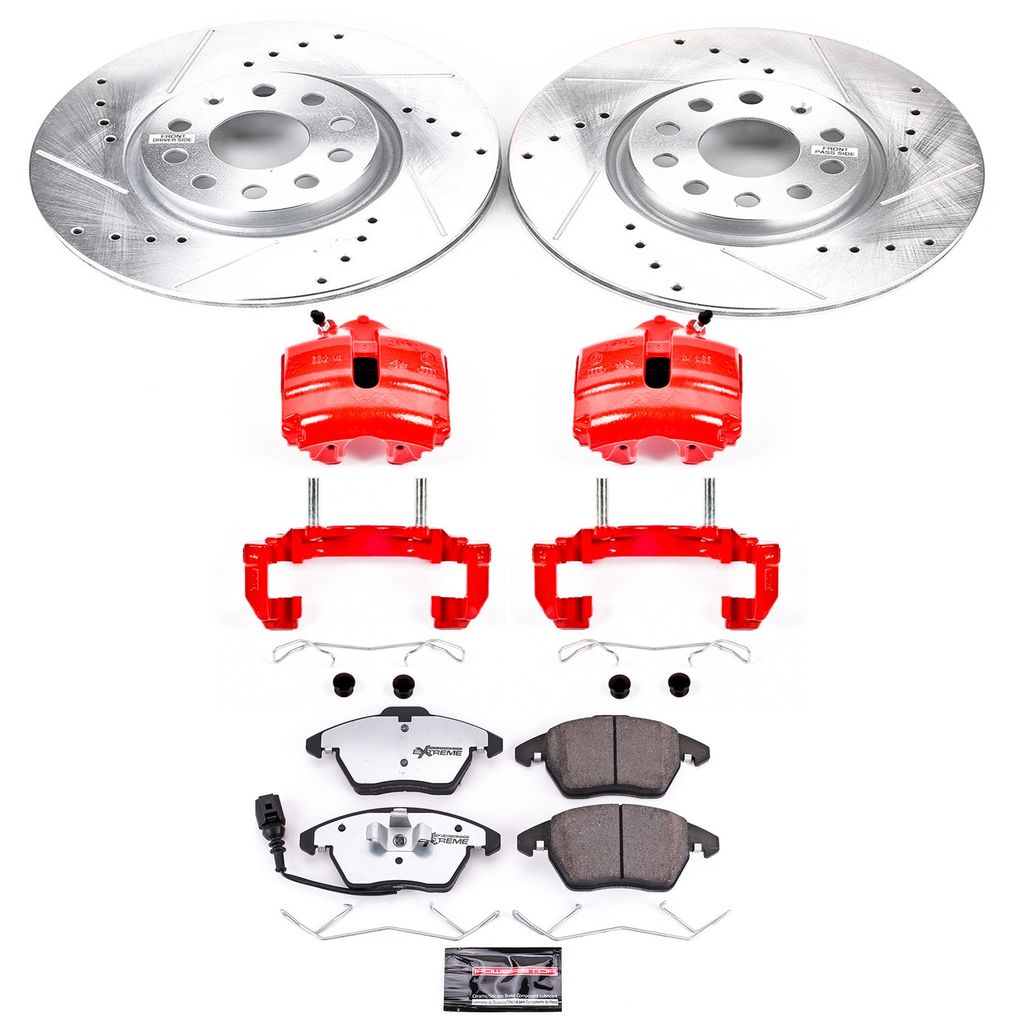 Z26 Drilled and Slotted Brake Pad, Rotor, and Caliper Kit