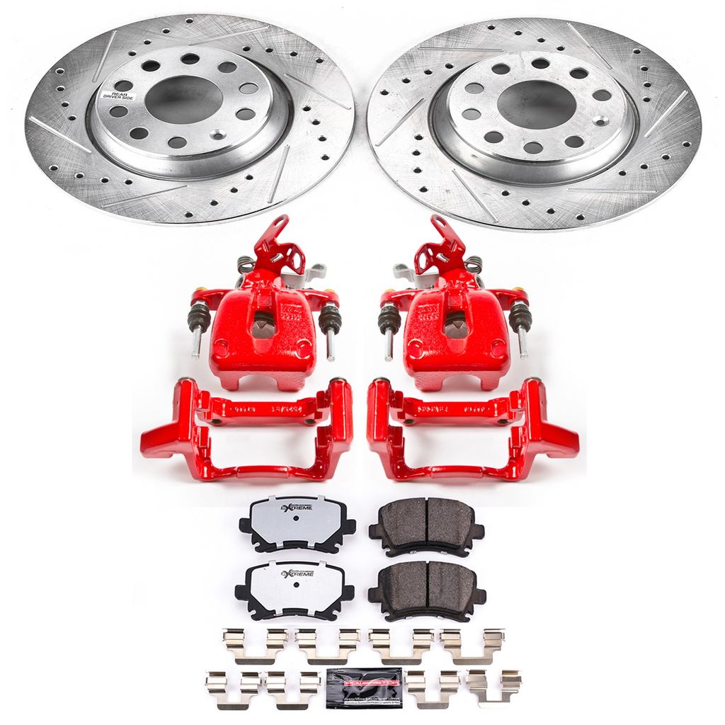 Z26 Drilled and Slotted Brake Pad, Rotor, and Caliper Kit